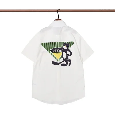 Рубашка Prada Short Sleeve Milano Cat "White" фото № 2