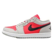 Air Jordan 1 Low "Light Iron Ore Siren Red"