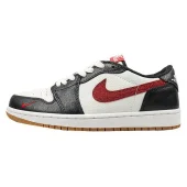 Air Jordan 1 Low "Black/White/Red"