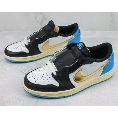 Air Jordan 1 Retro Low "Black/Dark Powder/Blue" фото № 5
