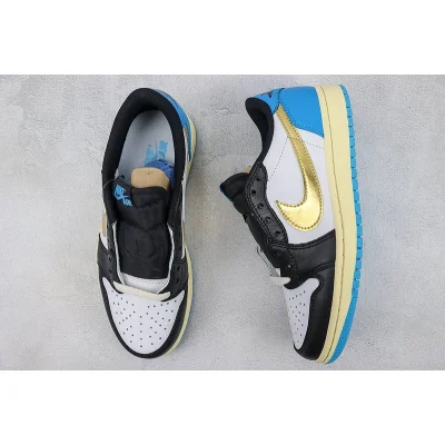 Air Jordan 1 Retro Low "Black/Dark Powder/Blue" фото № 7