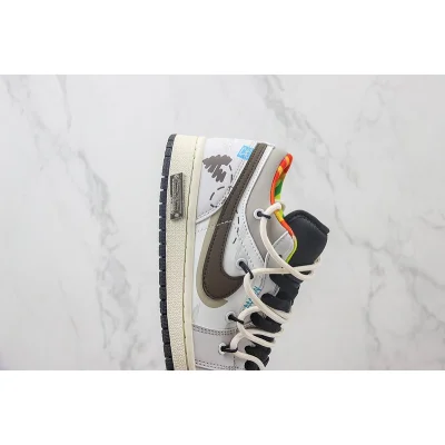 Air Jordan 1 Low "Chocolate Brown/Grey/White Lacing" фото № 3