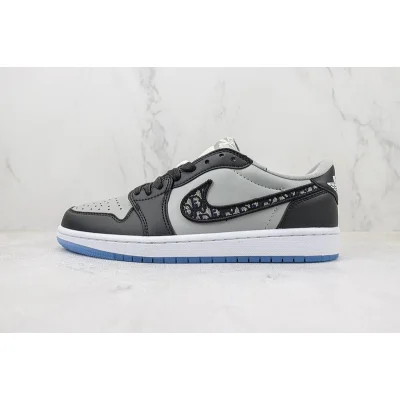 Dior x Air Jordan 1 Low "Dior/Dark Grey" фото № 2