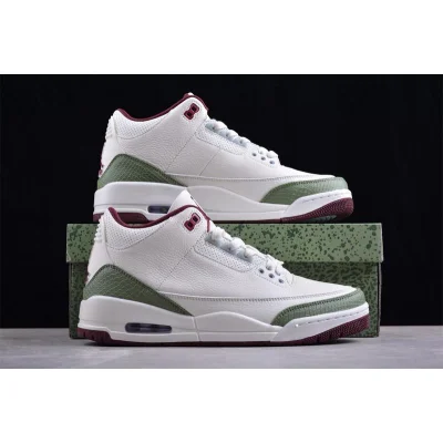 Air Jordan 3 Retro "White/Green/Crimson" фото № 7