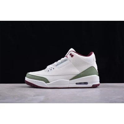 Air Jordan 3 Retro "White/Green/Crimson" фото № 4