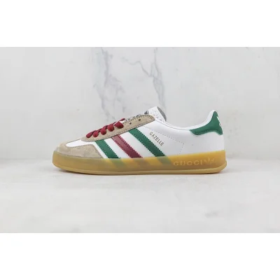 Adidas x Gucci Gazelle "White/Green/Beige" фото № 2