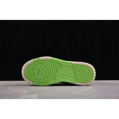 Gucci Re-Web Sneaker "GG Canvas – Beige Green" фото № 4