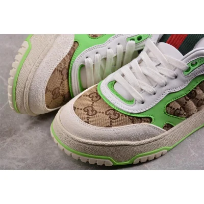 Gucci Re-Web Sneaker "GG Canvas – Beige Green" фото № 6