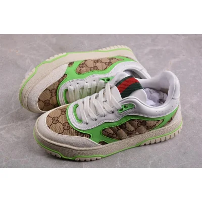 Gucci Re-Web Sneaker "GG Canvas – Beige Green" фото № 5