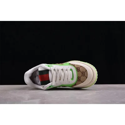 Gucci Re-Web Sneaker "GG Canvas – Beige Green" фото № 3