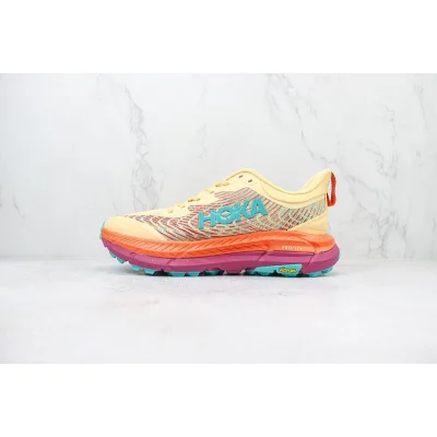 Hoka One One Mafate Speed 4 Low "Cream/Orange/Crimson" фото № 2