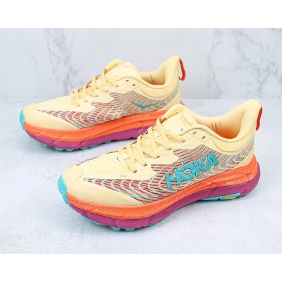 Hoka One One Mafate Speed 4 Low "Cream/Orange/Crimson" фото № 5