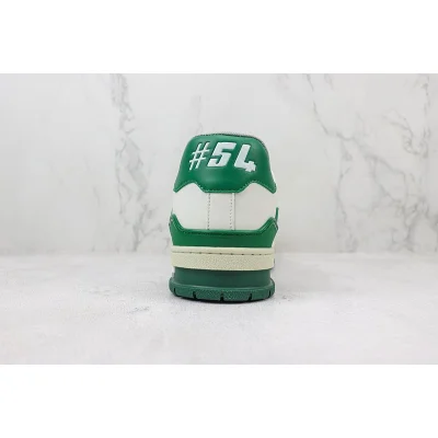 Louis Vuitton LV Trainer 2021 Low "White Green/Signature Gold" фото № 9