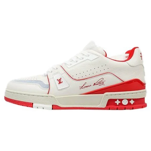Louis Vuitton LV Trainer 2021 Low "Signature Red/White"