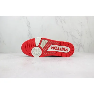 Louis Vuitton LV Trainer 2021 Low "Signature Red/White" фото № 8