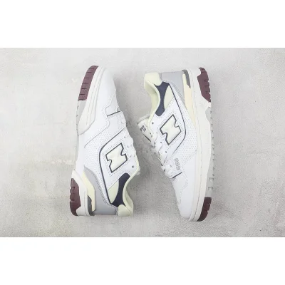 New Balance 550 “White/Natural Indigo/Burgundy” фото № 6