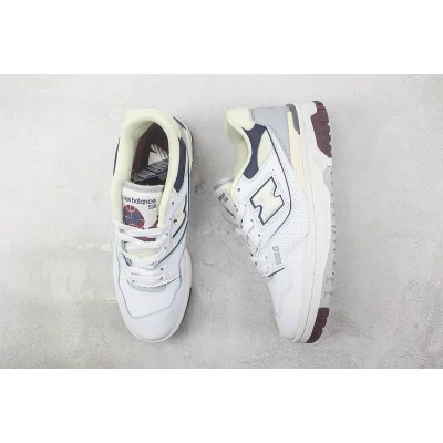 New Balance 550 “White/Natural Indigo/Burgundy” фото № 7