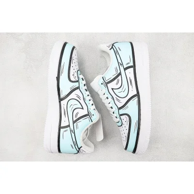 Nike Air Force 1’07 Low "Tiffany Blue Graffiti" фото № 7