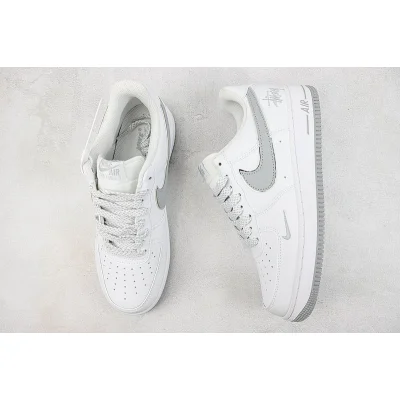 Stussy x Nike Air Force 1 Low "White/Silver Grey" фото № 7