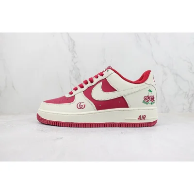 Gucci x Nike Air Force 1 Low "Dark Red/Green" фото № 2