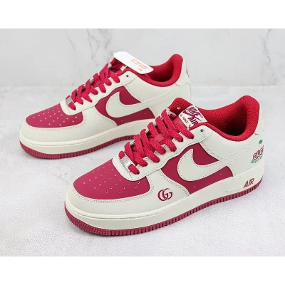 Gucci x Nike Air Force 1 Low "Dark Red/Green" фото № 5