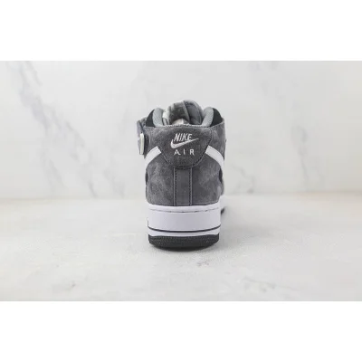 Nike Air Force 1 Mid "Black/Grey/White" фото № 9