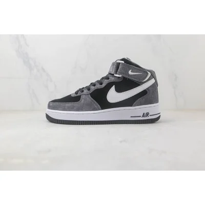 Nike Air Force 1 Mid "Black/Grey/White" фото № 2