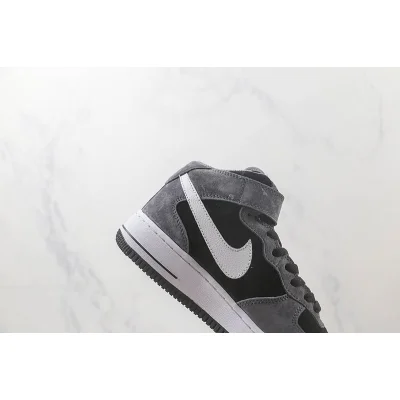 Nike Air Force 1 Mid "Black/Grey/White" фото № 3