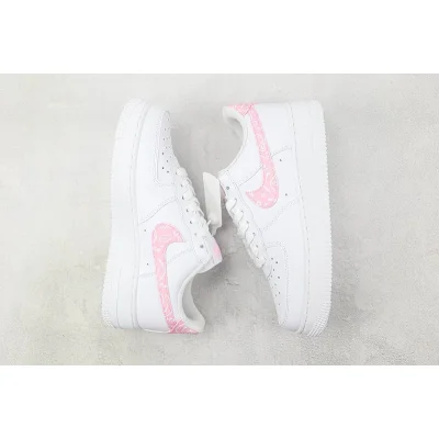 Nike Air Force 1 Low "White/Pink/Paisley" фото № 6