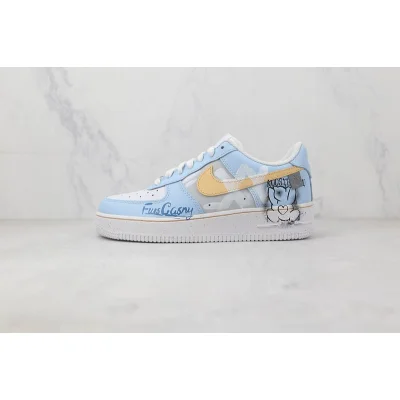 Nike Air Force 1 Low "Light Blue/Grey/Orange" фото № 2 Nike Air Force 1 Low "Light Blue/Grey/Orange" фото № 2