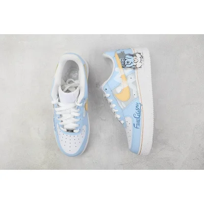 Nike Air Force 1 Low "Light Blue/Grey/Orange" фото № 6 Nike Air Force 1 Low "Light Blue/Grey/Orange" фото № 6