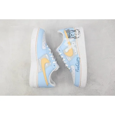 Nike Air Force 1 Low "Light Blue/Grey/Orange" фото № 7 Nike Air Force 1 Low "Light Blue/Grey/Orange" фото № 7