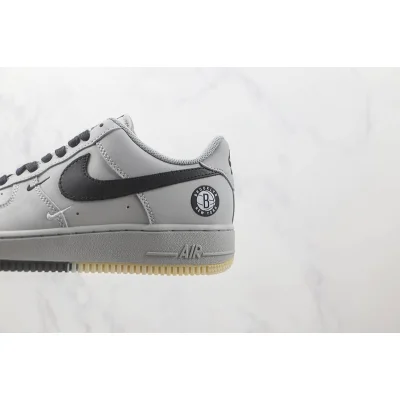 Nike Air Force 1 Low "Broklyn New York/White/Grey/White" фото № 3