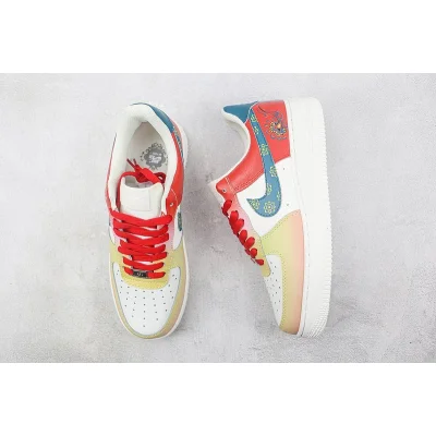 Nike Air Force 1 Low 07 "Red Flower Painting/White/Yellow" фото № 7