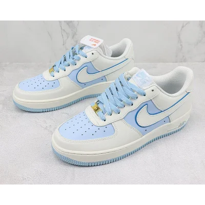 Nike Air Force 1 Low "White/Blue/Gold" фото № 5