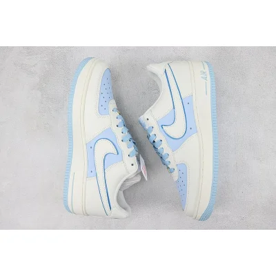 Nike Air Force 1 Low "White/Blue/Gold" фото № 6