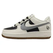 Nike Air Force 1 Low "Double Swoosh/Beige/Black/Grey"