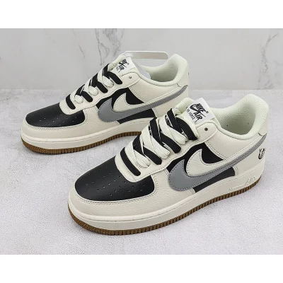 Nike Air Force 1 Low "Double Swoosh/Beige/Black/Grey" фото № 5
