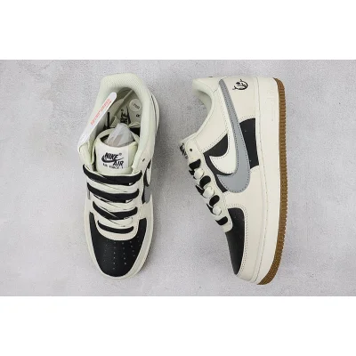 Nike Air Force 1 Low "Double Swoosh/Beige/Black/Grey" фото № 7