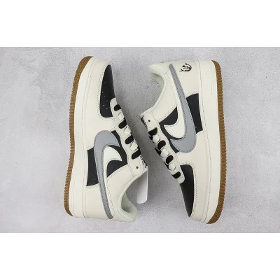 Nike Air Force 1 Low "Double Swoosh/Beige/Black/Grey" фото № 6