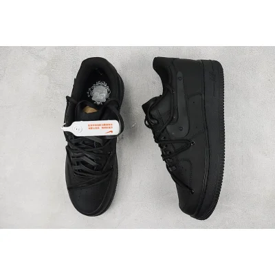 Nike Air Force 1 Low "Black/Double Lacing" фото № 7