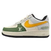 Louis Vuitton x Nike Air Force 1 Low "Wolf Gray/Olive Green/Yellow"