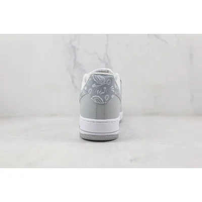 Nike Air Force 1 Low "Gray and White Cashew Flower" фото № 9