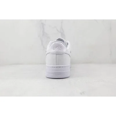 A Bathing Ape x Nike Air Force 1 Low "Triple White Sta" фото № 9