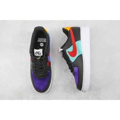Nike Air Force 1 Low "Black/Red/Washed Teal" фото № 6