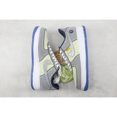 Union x Nike Air Force 1 07 Low "Grey/White/Green" фото № 6