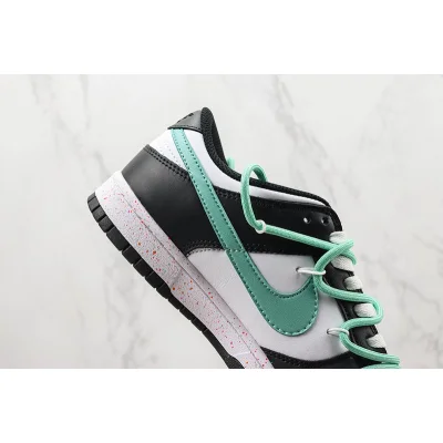 Nike Dunk Low Multi Swoosh "White/Black/Aqua" фото № 4