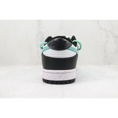 Nike Dunk Low Multi Swoosh "White/Black/Aqua" фото № 8