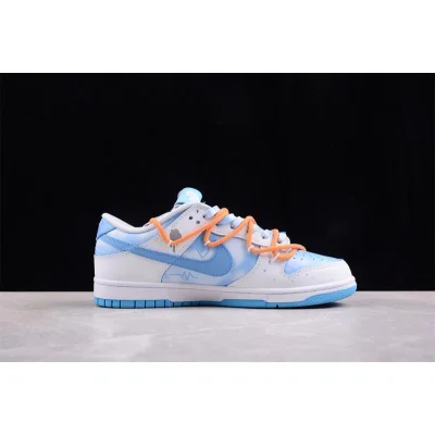 Nike Dunk Low Retro "Platinum/Blue Sky/Orange" фото № 7