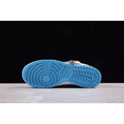 Nike Dunk Low Retro "Platinum/Blue Sky/Orange" фото № 9